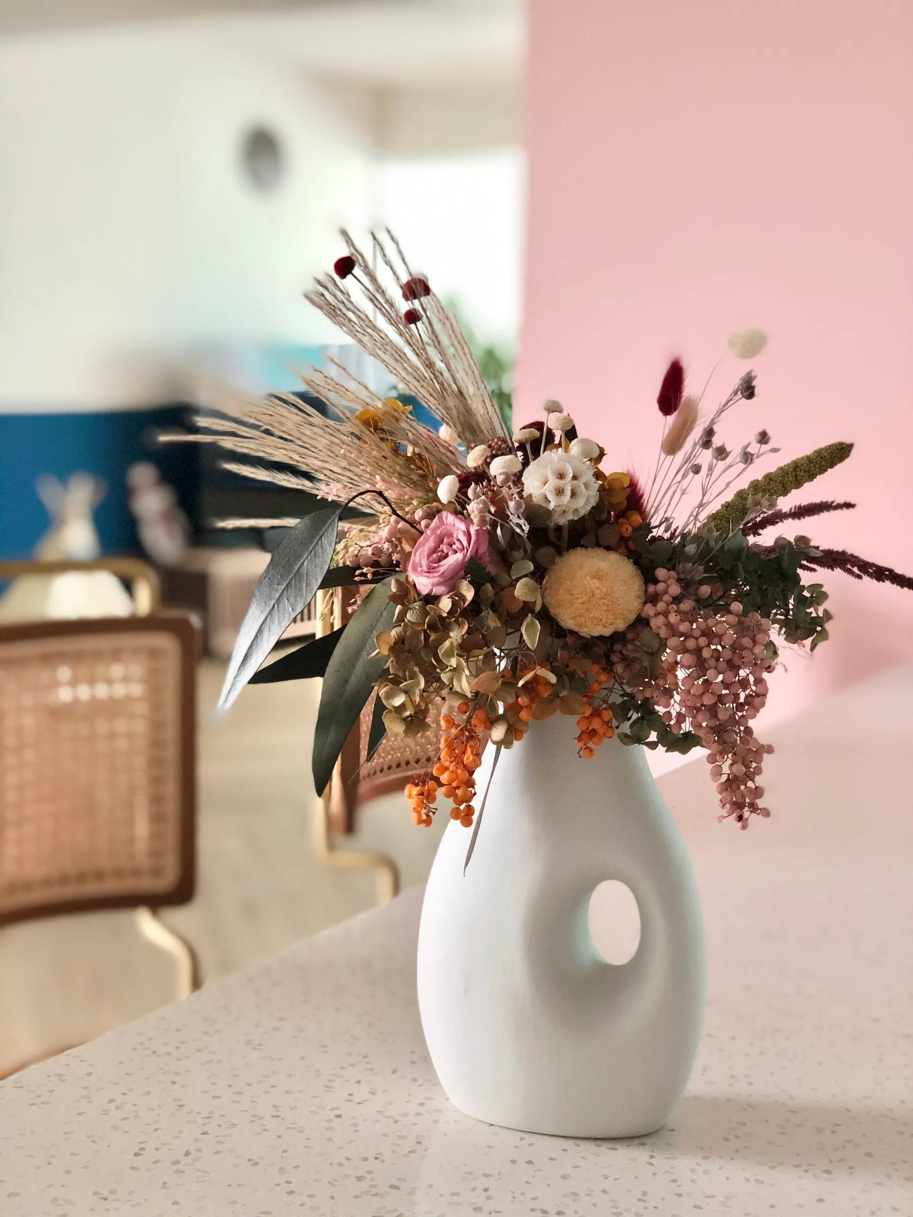 Preserved Flowers in Vases and Vessels